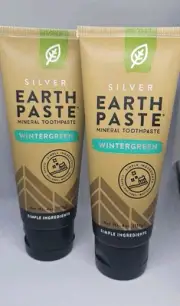 Redmond Silver Earth Paste Toothpaste Wintergreen 4oz (Pack of 2) Exp 02/26