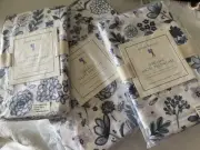 Pottery Barn Kids Organic Hazel Sheet Set Blue Floral Bunny TWIN Extra Pillow