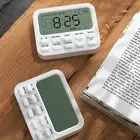 Digital Timer Resettable Snooze Mode Electronic Digital Alarm Clock Plastic