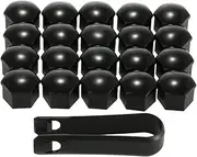 20Pcs 17Mm Car Wheel Nut Cover Bolt Cap Removal Tool for Vw