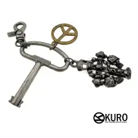 在飛比找蝦皮商城優惠-KURO-SHOP韓國進口 骷髏十字 鑰匙圈