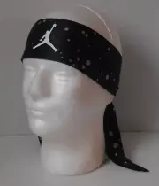 Nike Jordan Dri-Fit Head Tie Printed Men Black/Wolf Grey/White