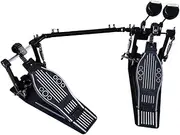 JWQFBC Double Foot Pedal, Kick Drum Pedal, Percussion Instrument, Portable Double Foot Kick for Professional Drummer in Acoustic Drum Kit