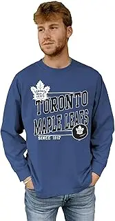 Blue 84 NHL Officially Licensed Long Sleeve T-Shirt Throwback Club