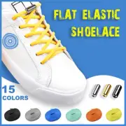 Flat No Tie Shoe Laces Easy Lazy Elastic Sneakers Shoe Laces Cool Unisex Sports
