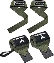 YAGHZU Weight Lifting Straps and Wrist Wraps Bundle – Heavy Duty Weight Lifting Straps & Wrist Wraps for Gym, Powerlifting, and Weightlifting Support, Ideal for Men and Women with Wrist Support for