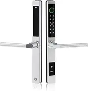 Smart Lock, TTLock Smart Lock Waterproof Outdoor Fingerprint APP RFID Code Keyless Electronic Door Lock for Home Office Bedroom(Type 6,3085) Learned extensively Aqiong