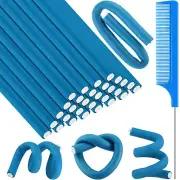 30 Pcs Flexible Curling Rods 9.45 Twist Foam Rollers Soft Foam No Heat Hair Rods