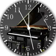 Grand Piano Frameless Borderless Wall Clock E17 Nice For Gifts or Home Decor