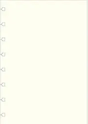 Filofax A5 White Plain Notebook Refill 32 Sheets, Multicolor