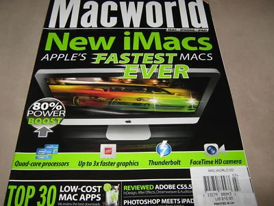 MACWORLD July 2011 iMac iPhone Apps Syncing iPhoto CD