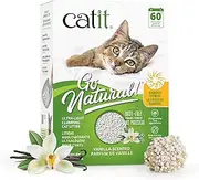 Catit Go Natural Vanilla Scented Ultra-Light Bamboo Clumping Cat Litter, Deodorising, 99% Dust-Free, Fast Clumping Cat Litter, Ultra-Light Plant-Based Litter for Cats & Kittens, 3.6kg Bag