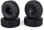 Rc Crawler Tires,4pcs 115mm Black Universal Rc Car Tire 4.5x1.5x2.0 in Rc Car Tires Climbing Vehicle Wheels Compatible for 1/10 RC Vehicle Climbing Vehicle(Black)