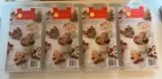 Lot Of 4 Wilton Hot Cocoa Bomb Gingerbread Man Candy Mold 2 count 3 Cavity