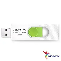 在飛比找Yahoo奇摩購物中心優惠-ADATA威剛 UV320 64GB USB3.1隨身碟(白