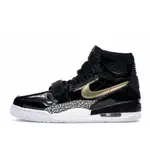 NIKE AIR JORDAN 運動鞋 LEGACY 312 BLACK GOLD PATENT 新品 AV39-007