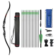 56inch Archery Takedown Recurve Bow Metal Riser Bow Right Hand Bow 30-50lbs
