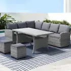 8 Seater Rattan Outdoor Table and Chairs Lounge Set Wicker Dining Tables Chair S