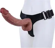HGDTYRI 29cm Strap On Dildo, Silicone Strap-On Penis with Strong Suction Cup Removable Anal Dildo Masturbator Sex Toy for Men Women Couples(A Red)