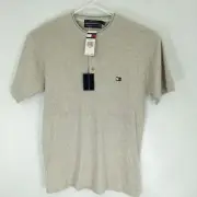 Tommy Hilfiger T-shirt Men's Medium Gray Short Sleeves