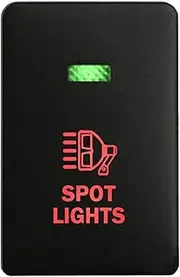 12V SPOT Lights Push Button Switch LED Green red On-Off for Mitsubishi Pajero Sport QE Triton MQ MR Outlander ZK Mirage LA