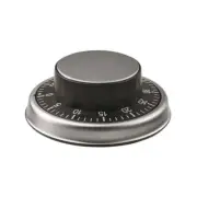 Avanti Stainless Steel Mechanical Kitchen Timer Cooking/Baking Alarm Clock Black