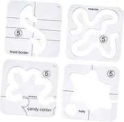 DIYEAH 4Pcs Quilting Template Set Acrylic Sewing Patchwork Tool for DIY Crafts Durable and Easy to Use Templates for Shapes and Creative Designs
