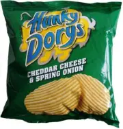 Hunky Dorys Cheddar Cheese & Spring Onion Crisps Box of 50 x 37g