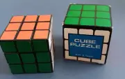 Vintage 1980's Wonderful Puzzler Rubik's Cube Puzzle In Original Box