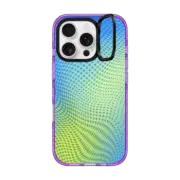 iPhone 16 Pro Impact Ring Stand Case MagSafe Compatible Grid Wave