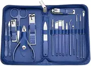 Nail Art Set Scissors Nail Clippers Set Stainless Steel Cutter Pedicure Beauty Manicure Kit with Travel Case Kit 9/18/26Pcs,18PCS