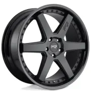 18x8.5" Niche Wheels M192 Altair Matte Black Face with Gloss Black Lip Rims (for: Honda)