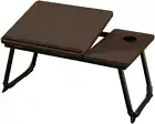 Foldable Laptop Table, Laptop Desk, Foldable Computer Table with Cup Holder Fold