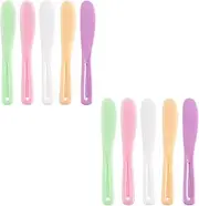 10 Pcs Plastic Cosmetic Spatula Large Skin Spatula Makeup Cosmetic Mask Spatula Reusable Cosmetic Spoon Mixing DIY Mask Tool