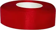 KONTONTY Red Curling Ribbon Solid Dacron Present Wrap Ribbon for Crafts Hair Bows Bridal Bouquets and Present Wrapping Easy to Work with No Ironing Needed