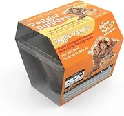 Doggie Dippers™ Pot - Turmeric & Chia Seed - are a World-First Interactive Dog Treat. Blending Gluten and Wheat Free Carob and Coconut Biscuits with Our Carob Flavoured Peanut Butter