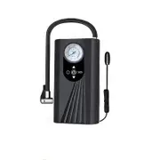High-Precision Portable Air Pump Compressor Digital Tyre Inflator Black