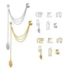 7Pc Ear Cuff Fake Lip Helix Cartilage Clip On Wrap Earrings Non Piercing Earring