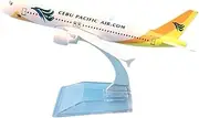 Replica Pre-Build Aircraf 16cm for Air Cebu A320 Alloy Scale Aircraft Model Aviation Aviation Enthusiast Boy Collection Gift Display