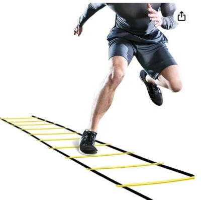 GHB Pro Agility Ladder Agility Training Ladder Speed 12 Rung 20ft with Carrying