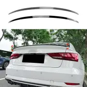 1pc Rear Spoiler Lip Wing For Audi A3 S3 8V Sedan 2014-2020 2015 16 Gloss Black (for: Audi)