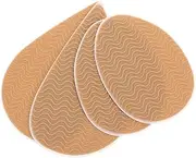 Yardenfun 2pairs Non- Shoe Sole Protectors for High Heels Adhesive Wear-resistant Pads Noise Reduction Anti-skid Cushion Pointed