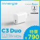 台達Innergie C3 Duo【轉換版】30瓦 USB-C 雙孔萬用充電器｜支援PD/QC快充