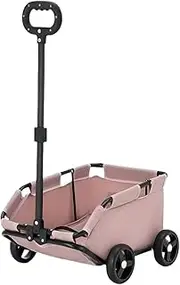 Pet Stroller,Dog Stroller,Lightweight Folding Stroller, Travel Pet Cart, Dog Carrier, with Four Wheels, Multi-Purpose Carrier, Pet Carrier, Rolling Dog Cage Stroller, Beach Cart for Carrying
