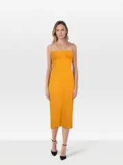 Marigold Bustier Midi Dress