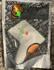Swag Golf Menu Glasses Peach Skull Blade Cover Augusta Masters In Hand
