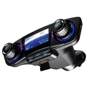 Car Bluetooth FM Transmitter Aux Handsfree Audio MP3 Player Dual USB Charger