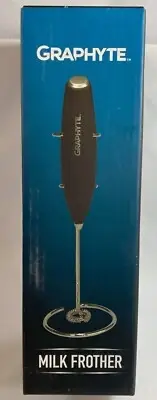 Graphyte Handheld Milk Frother for Lattes Cappuccinos Hot Coco Battery Operated