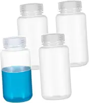 iplusmile Travel Plastic Bottles 4pcs Reagent Bottle Plastic with Lids Screw Caps Lab Containers Lotion Bottle 250ml