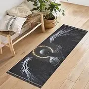 QGBYMX Washable Runner Rug Death Wings Dark 2’ x 6’ Non Slip Kitchen Runner Rug for Hallways Entryway Patio Living Room Floor Carpet Runner- Soft Thin Mat for Family Pet